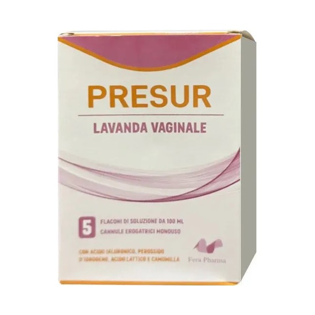 Lavanda vaginale Fera Pharma S Presur per igiene intima delicata 5 flaconi da 100ml Lavanda vaginale Fera Pharma S Presur per igiene intima delicata 5 flaconi da 100ml
