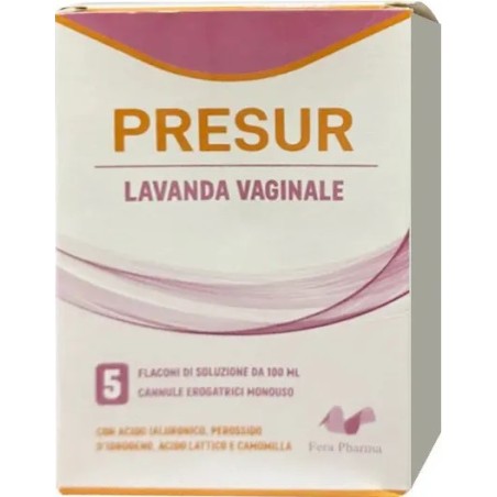 Lavanda vaginale Fera Pharma S Presur per igiene intima delicata 5 flaconi da 100ml Lavanda vaginale Fera Pharma S Presur per igiene intima delicata 5 flaconi da 100ml