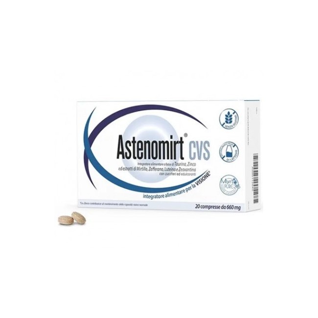Biodue Astenomirt Cvs 20 Compresse per il benessere della vista e degli occhi Biodue Astenomirt Cvs 20 Compresse per il benessere della vista e degli occhi