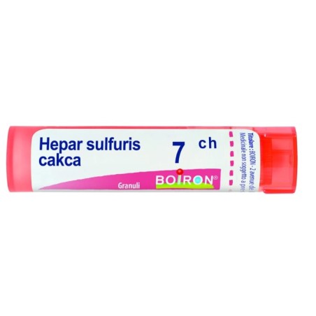 Hepar Sulfur 7CH Boiron granuli omeopatici per il benessere naturale 80 grammi Hepar Sulfur 7CH Boiron granuli omeopatici per il benessere naturale 80 grammi