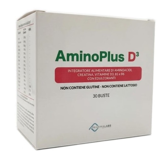 AMINOPLUS D3 30 Bustine - Integratore di Aminoacidi Essenziali e Vitamina D3 AMINOPLUS D3 30 Bustine - Integratore di Aminoacidi Essenziali e Vitamina D3