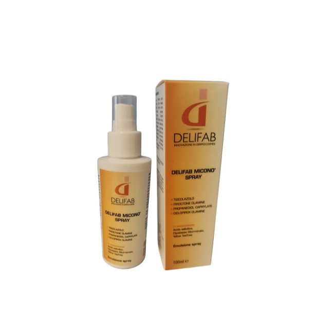 DELIFAB MICONO Spray 100ml - Soluzione antimicotica per il trattamento delle micosi cutanee DELIFAB MICONO Spray 100ml - Soluzione antimicotica per il trattamento delle micosi cutanee