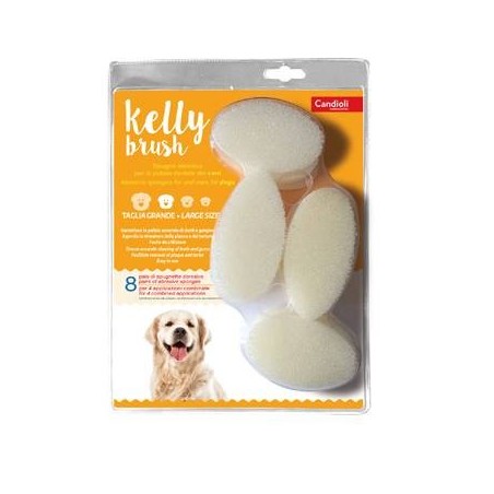 Candioli Kelly Brush Spugnetta Abrasiva Per Cani Di Taglia Grande 16 Pezzi