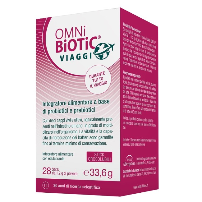 Omni Biotic Viaggi fermenti lattici in stick orosolubili per il benessere intestinale