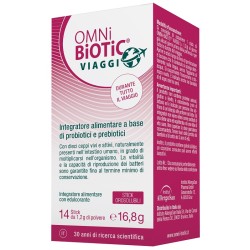 Omni Biotic Viaggi stick orosolubili per il benessere intestinale in viaggio senza glutine