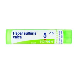 Boiron Hepar Sulfur 5CH tubo granuli omeopatici 80gr per affezioni cutanee e respiratorie