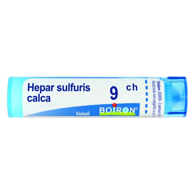 Boiron Hepar Sulfur 9CH tubo da 80 granuli - medicinale omeopatico per pelle e vie respiratorie Boiron Hepar Sulfur 9CH tubo da 80 granuli - medicinale omeopatico per pelle e vie respiratorie