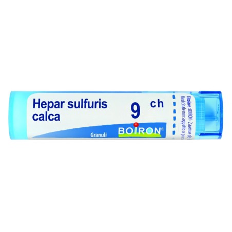 Boiron Hepar Sulfur 9CH tubo da 80 granuli - medicinale omeopatico per pelle e vie respiratorie Boiron Hepar Sulfur 9CH tubo da 80 granuli - medicinale omeopatico per pelle e vie respiratorie
