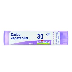 Boiron Carbo Vegetabilis 30 CH Granuli Omeopatici - Tubo da 4 grammi per benessere digestivo