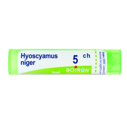 Boiron Hyoscyamus Niger 5CH granuli omeopatici tubo 4g per disturbi nervosi e insonnia