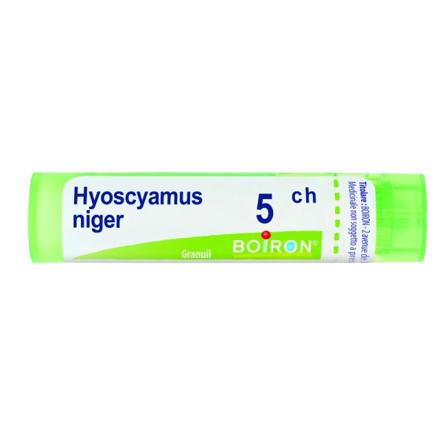 Boiron Hyoscyamus Niger 5CH granuli omeopatici tubo 4g per disturbi nervosi e insonnia Boiron Hyoscyamus Niger 5CH granuli omeopatici tubo 4g per disturbi nervosi e insonnia