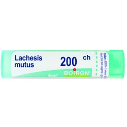 Boiron Lachesis Mutus 200 CH Globuli Omeopatici - Tubo da 1 grammo per trattamento omeopatico