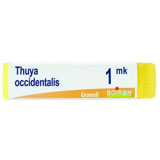 Boiron Thuya Occidentalis MK Globuli - Medicinale omeopatico in granuli diluizione Korsakoviana Boiron Thuya Occidentalis MK Globuli - Medicinale omeopatico in granuli diluizione Korsakoviana