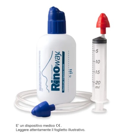 Rinoway Doccia Nasale Envicon Medical con 15 bustine di sali isotonici per irrigazione nasale Rinoway Doccia Nasale Envicon Medical con 15 bustine di sali isotonici per irrigazione nasale