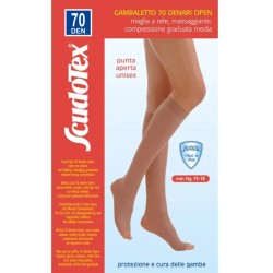 Gambaletto a compressione graduata Luropas Scudotex 70 denari punta aperta colore daino taglia 5