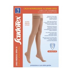 Luropas Scudotex Autoreggente 70 Open Nature 3 - Calze a compressione graduata punta aperta