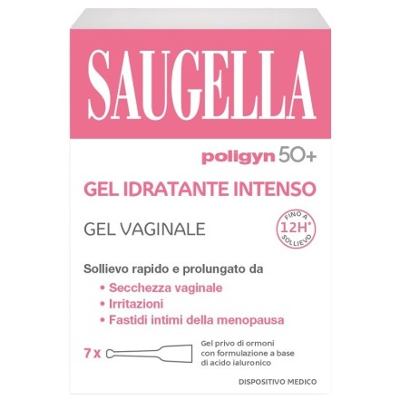 Saugella Poligyn 50+ Gel Idratante Intenso per il benessere intimo femminile in menopausa Saugella Poligyn 50+ Gel Idratante Intenso per il benessere intimo femminile in menopausa