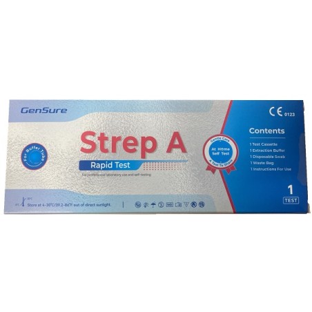 Test rapido Gensure Strep A per autodiagnosi domiciliare dello Streptococco di gruppo A Test rapido Gensure Strep A per autodiagnosi domiciliare dello Streptococco di gruppo A