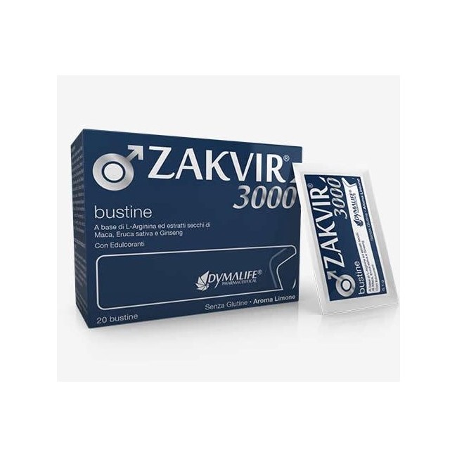 Zakvir 3000 Dymalife - Integratore Lattoferrina e Zinco 20 Bustine per Sistema Immunitario Zakvir 3000 Dymalife - Integratore Lattoferrina e Zinco 20 Bustine per Sistema Immunitario