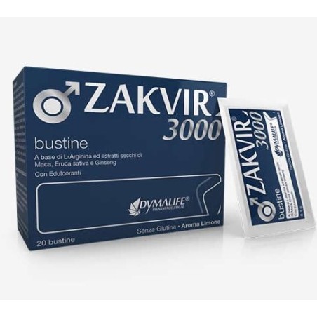 Zakvir 3000 Dymalife - Integratore Lattoferrina e Zinco 20 Bustine per Sistema Immunitario Zakvir 3000 Dymalife - Integratore Lattoferrina e Zinco 20 Bustine per Sistema Immunitario
