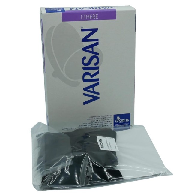 Varisan Fashion For Man Gambaletto Compressione Graduata CCL 2 Nero Punta Chiusa