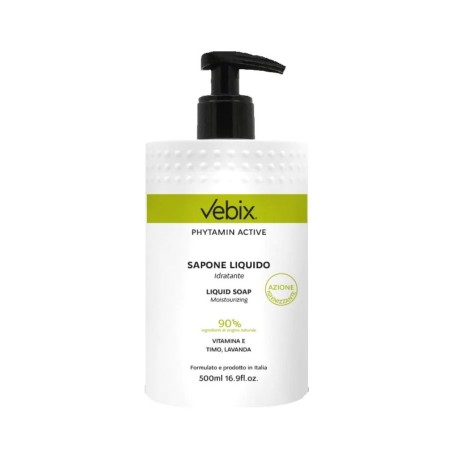 Vebi Pharma Phytamin Active Sapone Mani Idratante flacone da 500 ml per igiene quotidiana Vebi Pharma Phytamin Active Sapone Mani Idratante flacone da 500 ml per igiene quotidiana