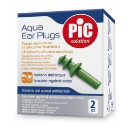 Pic Solution Aqua Ear Plugs - Tappi auricolari riutilizzabili in silicone per adulti 2 pezzi