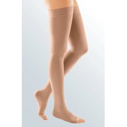 Collant a compressione graduata Medi 18 mmHg punta aperta colore sabbia taglia 5