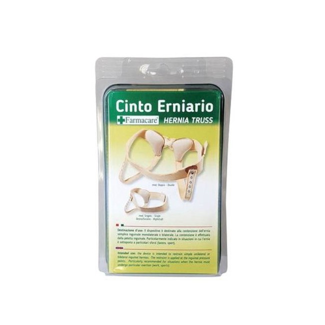 Farmacare Cinto Erniario Destro 110cm per supporto e contenimento ernia inguinale