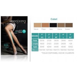 Gloria Med Modasana Collant Calibrato 70 Playa Taglia 5 1 Paio