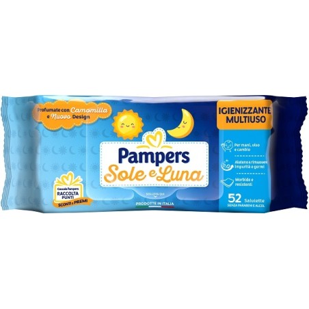 Salviettine Pampers Sole e Luna per la delicata igiene del tuo bambino Salviettine Pampers Sole e Luna per la delicata igiene del tuo bambino