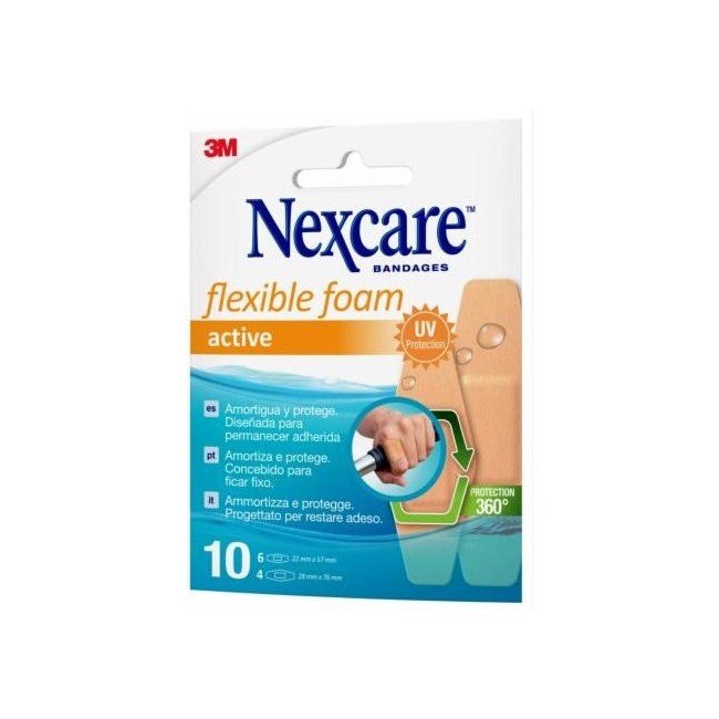 Cerotti 3M Nexcare Active 360&deg; assortiti - protezione flessibile e resistente all'acqua