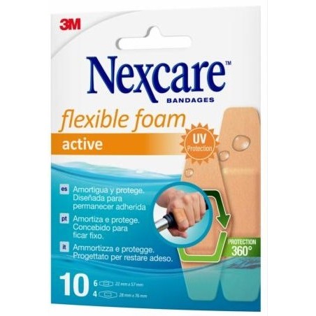 Cerotti 3M Nexcare Active 360&deg; assortiti - protezione flessibile e resistente all'acqua