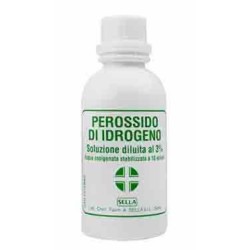 Acqua Ossigenata 10 Volumi 100ml - Soluzione disinfettante per uso esterno su ferite e cute