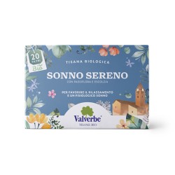 Tisana Sonno Sereno Bio Valverbe 20 filtri per notti tranquille e riposo naturale
