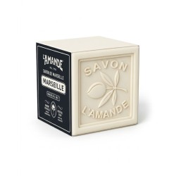 Cubo Savon de Marseille L'Amande 400g sapone naturale per igiene quotidiana