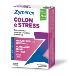 Zymerex Colon E Stress 30 compresse per il benessere intestinale senza glutine e lattosio