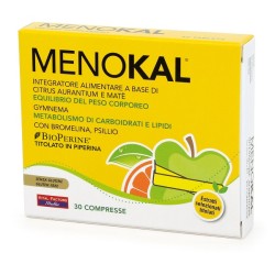 Menokal Vital Factors 30 compresse senza glutine per il controllo del peso e metabolismo