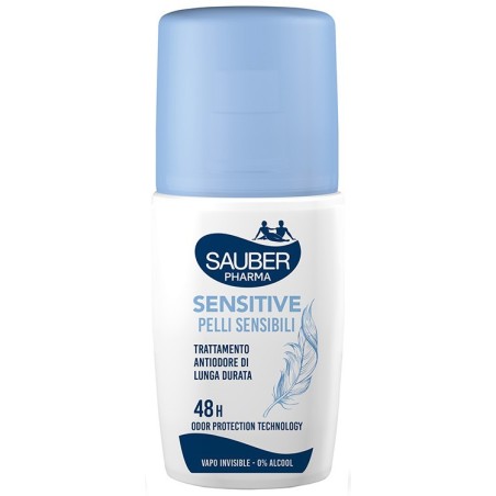 Deodorante Sauber Deo 48h Sensitive per pelli sensibili vapo 90ml protezione delicata Deodorante Sauber Deo 48h Sensitive per pelli sensibili vapo 90ml protezione delicata