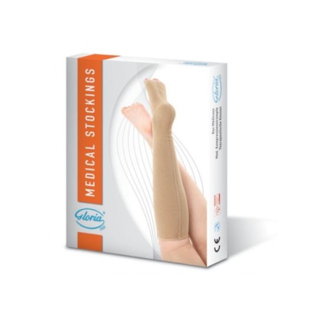 Autoreggente compressione CCL1 Gloriamed punta aperta beige XL comfort terapeutico