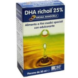 Foodar DHA Richoil Sciroppo 30ml - Integratore Omega-3 di origine algale gusto mandorla