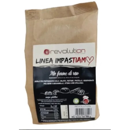 Revolution Mix di Farine di Riso 500g - Miscela senza glutine per cucina dolce e salata