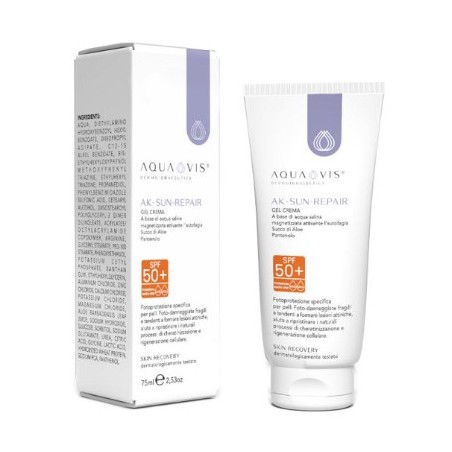 Aquavis Ak-sun-repair 75 Ml trattamento doposole rigenerante per pelle protetta e idratata