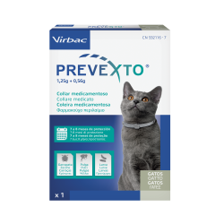 Collare antiparassitario Virbac Prevexto per cani protezione efficace contro pulci e zecche