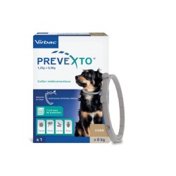 Collare antiparassitario Virbac Prevexto per cani protezione efficace contro pulci e zecche