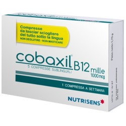 Cobaxil B12 Mille - Integratore Vitamina B12 1000 mcg Compresse Sublinguali Senza Glutine