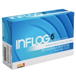 Omapharma Inflog 5 - Integratore per articolazioni e muscoli, confezione da 30 compresse