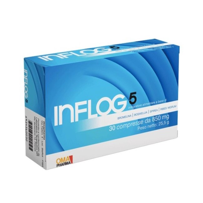 Omapharma Inflog 5 - Integratore per articolazioni e muscoli, confezione da 30 compresse Omapharma Inflog 5 - Integratore per articolazioni e muscoli, confezione da 30 compresse