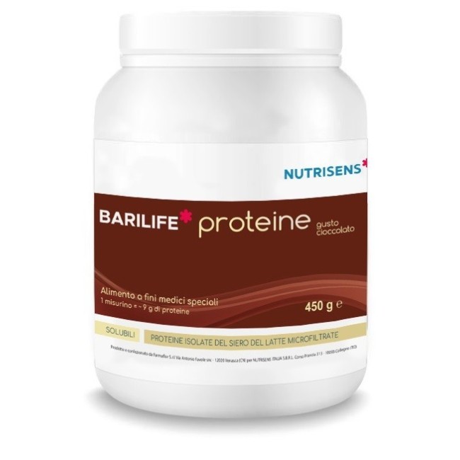 Nutrisens Italia Sbrl Barilife Proteine Cioccolato 450 G Senza Glutine