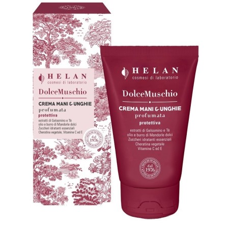 Crema Mani Dolcemuschio Helan idratante e protettiva per mani e unghie morbide Crema Mani Dolcemuschio Helan idratante e protettiva per mani e unghie morbide